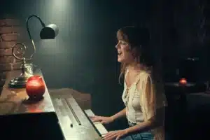 Riley Keough as the singer-songwriter Daisy Jones 