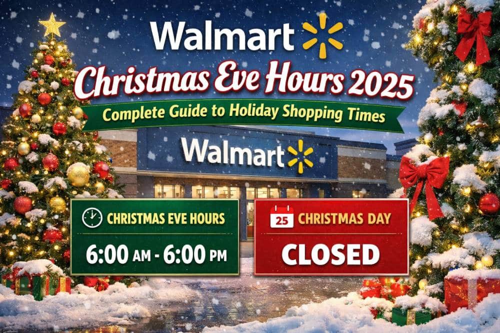 walmart christmas eve hours 2025